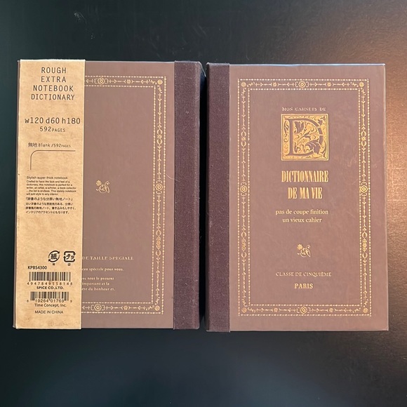 small, but thick unlined hardback, canvas spine “dictionary,”-592 pages-NWT - Picture 1 of 14
